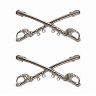 Crossed Sabre Set - Silver